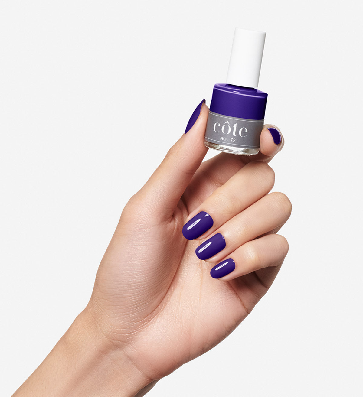 No. 78 Dark No. 78 Eggplant Dark Purple Nail Polish - Non Toxic Nail Polish - Hands Purple Cream Nail Polish