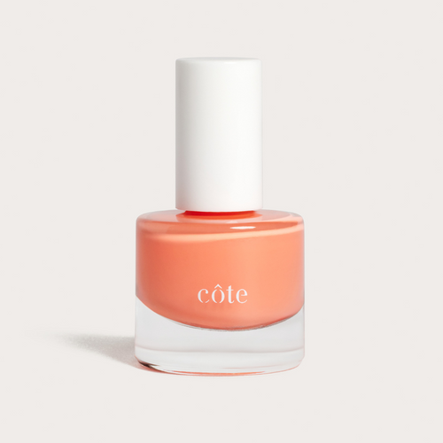 Côte Beauty Coral Reef bright peach non-toxic nail polish bottle