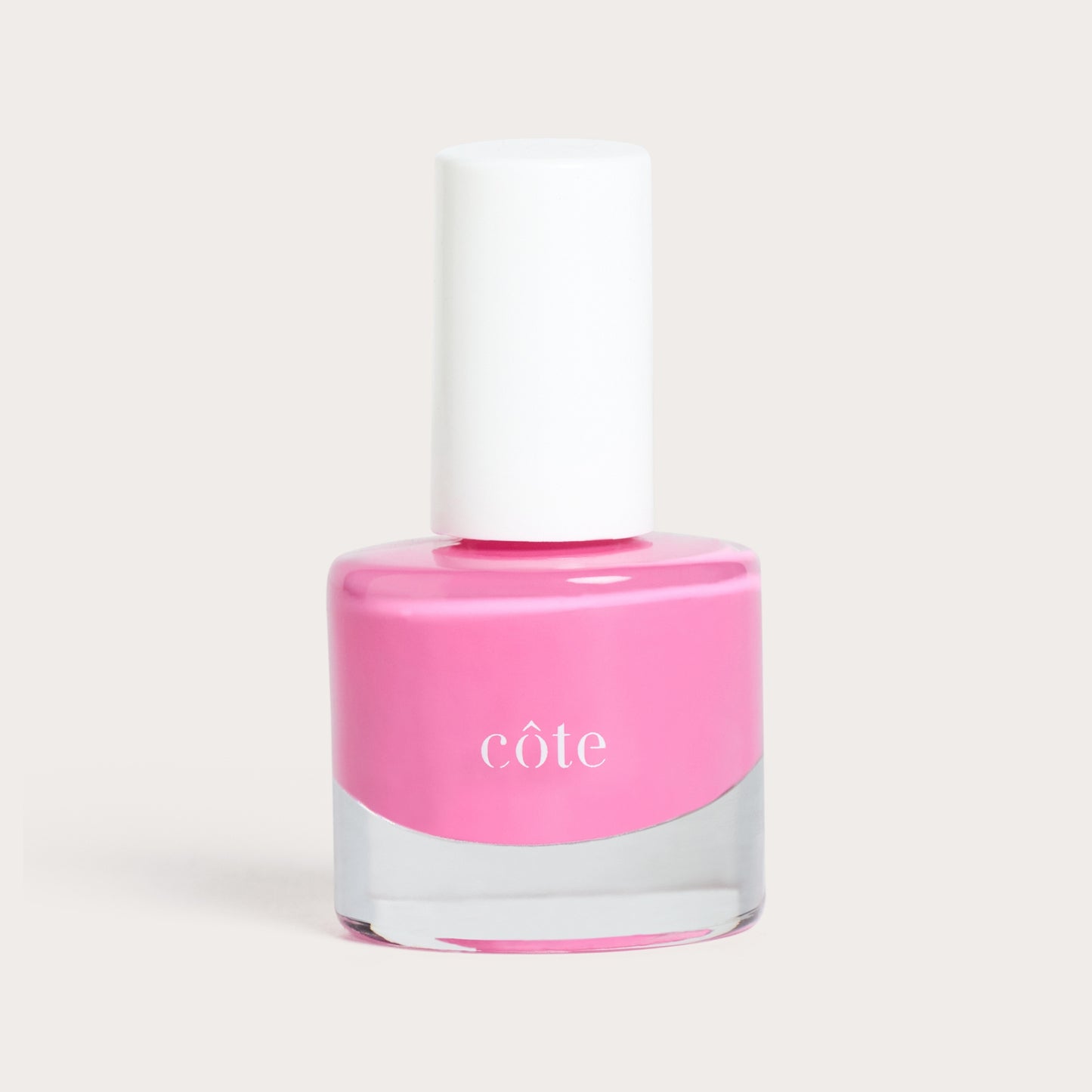 Côte Beauty Hotshot True Bright Pink Non-Toxic Nail Polish bottle. 
