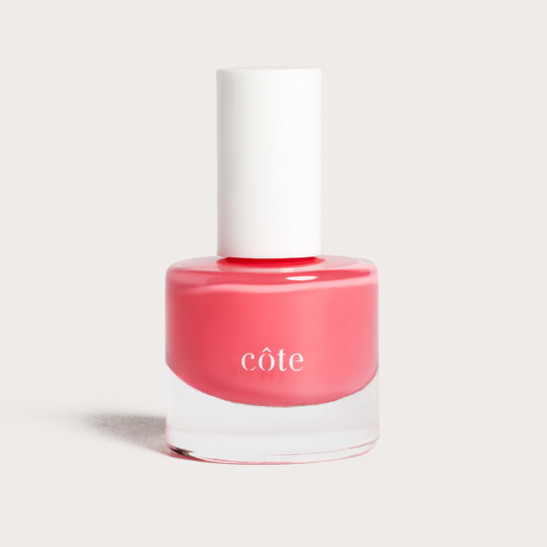 Côte Beauty Marrakesh Sunrise coral pink non-toxic nail polish bottle