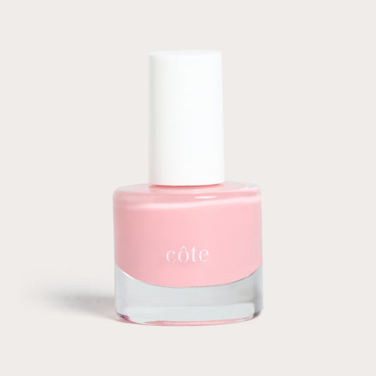 Côte Beauty Pink Clouds Sheer Petal Blush Non-Toxic Nail Polish bottle. 