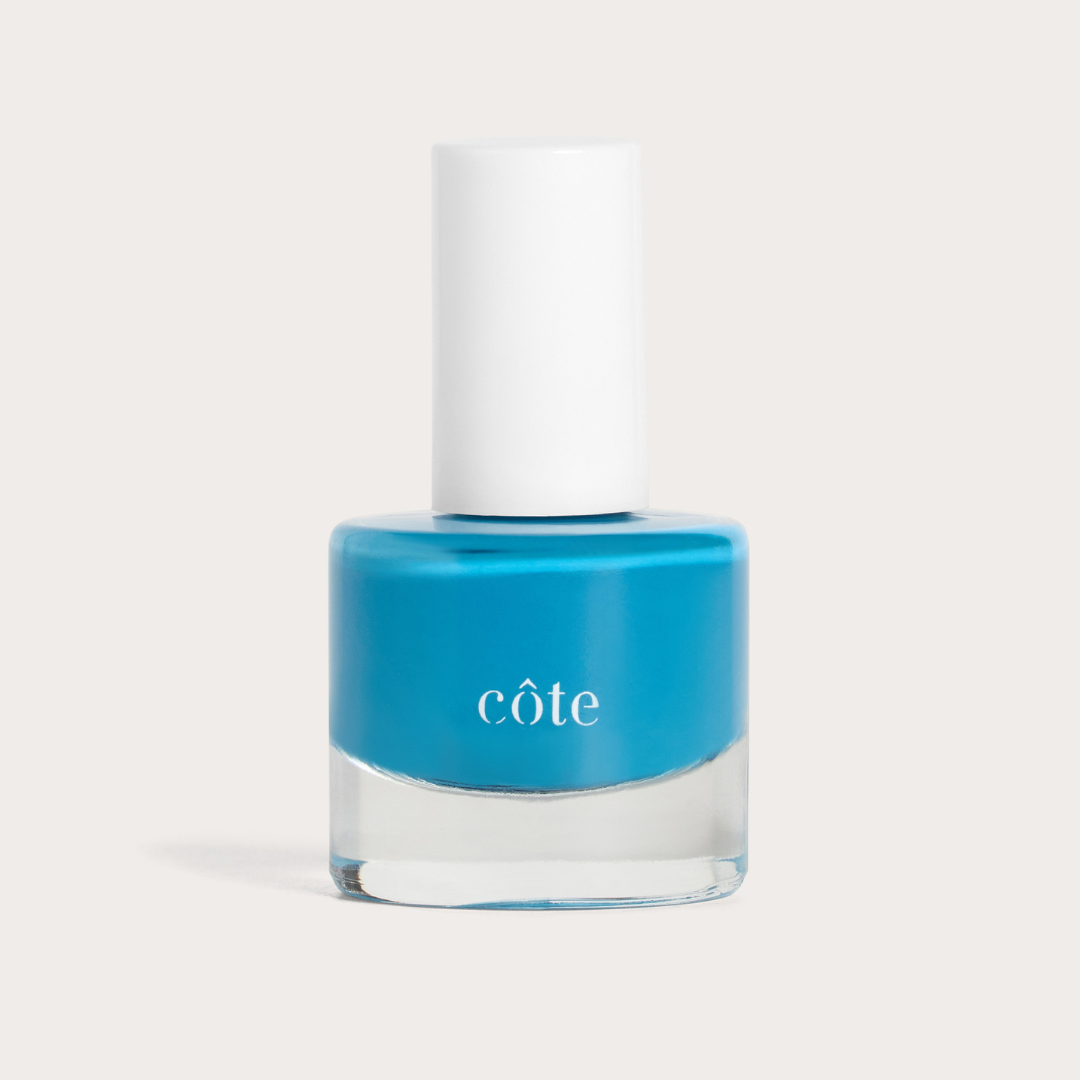 Sapphire Tide Rich Azure Blue NonToxic Nail Polish Côte Beauty