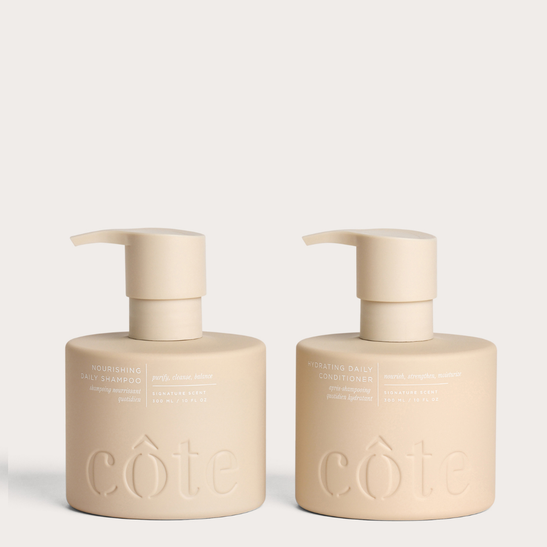 Daily Hair Essentials Set Non-Toxic Shampoo & Conditioner | Côte