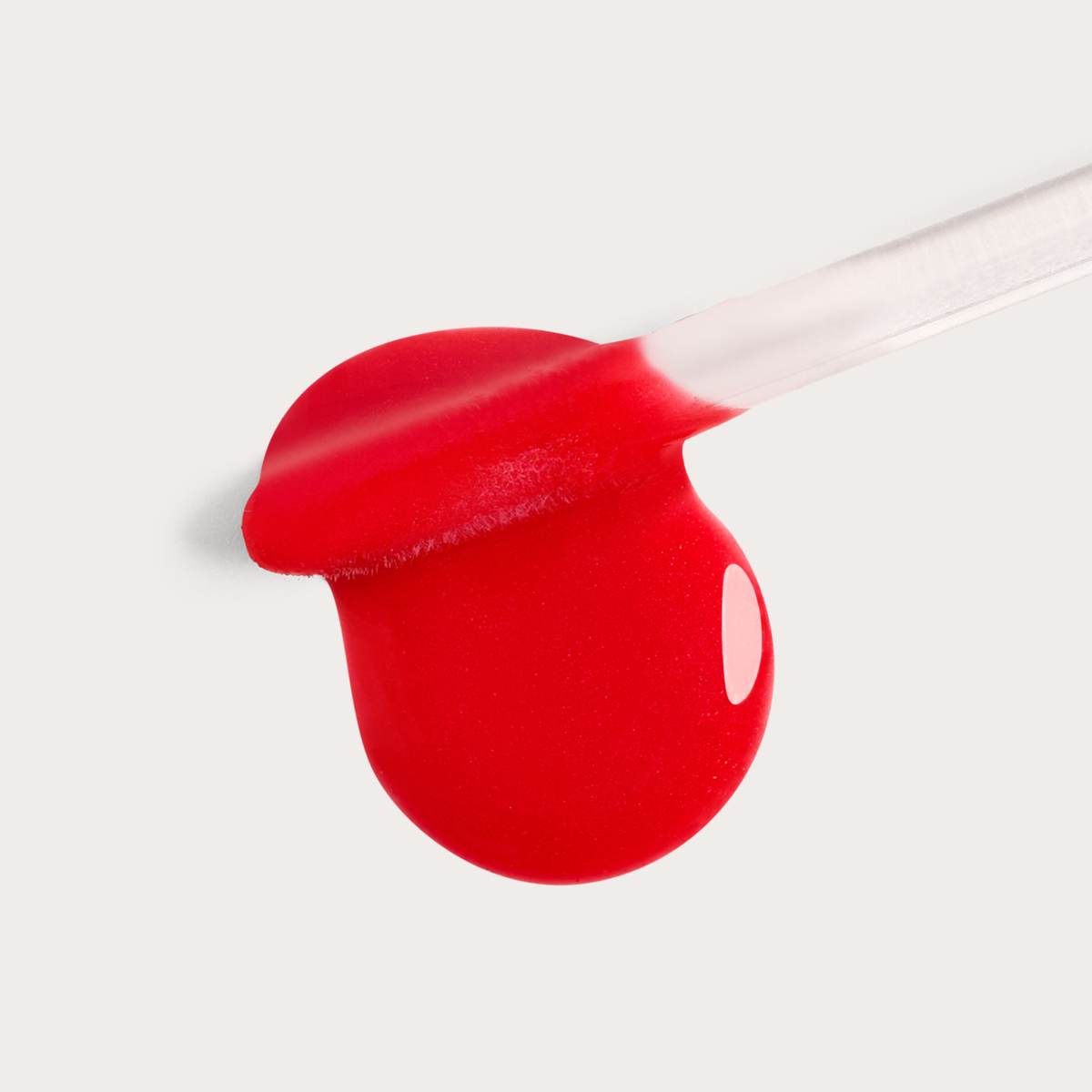 Côte Beauty Stella sheer juicy red Peptide Lip Shine with doe-foot applicator