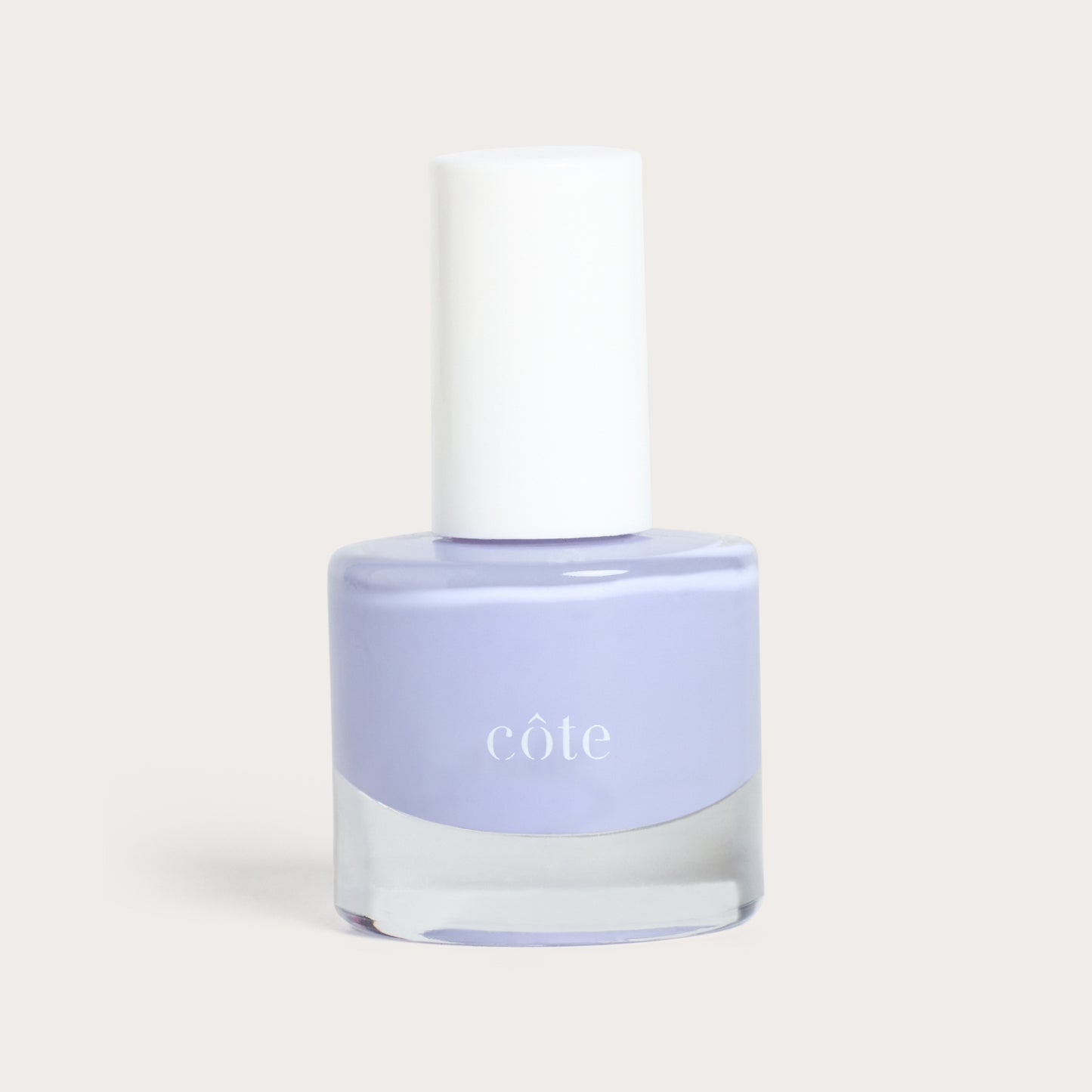 Côte Beauty Sugar Côte Soft Lavender Non-Toxic Nail Polish bottle. 