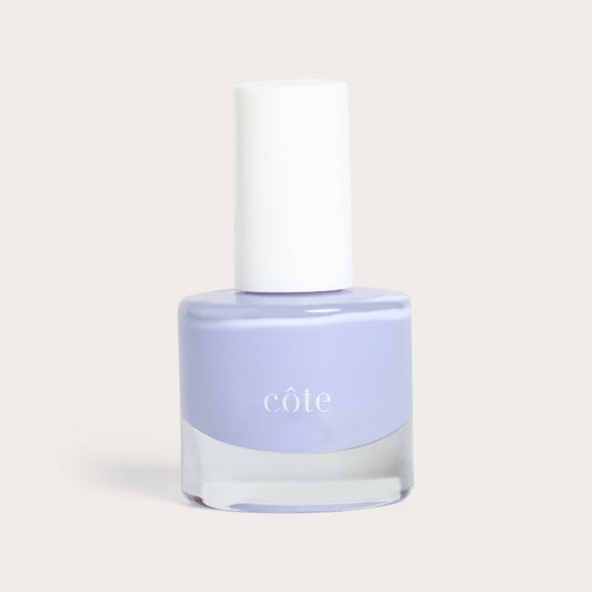 Côte Beauty Sugar Côte Soft Lavender Non-Toxic Nail Polish bottle. 