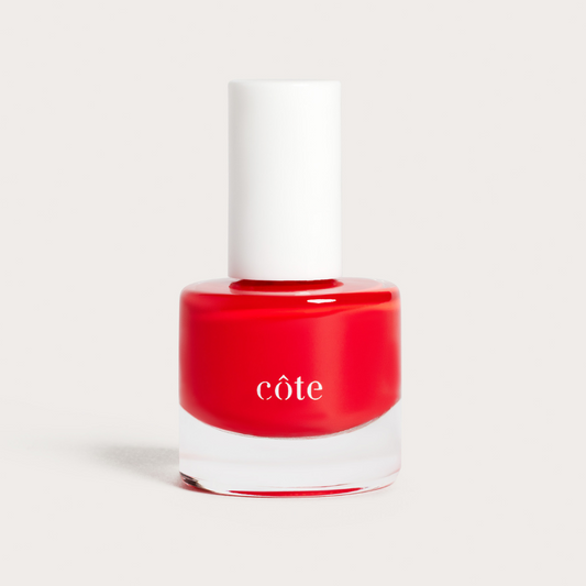 Côte Beauty Summer of Love Vibrant Classic Red Non-Toxic Nail Polish Bottle